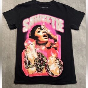 Saweetie Official Black Tee Shirt Women’s Size Small